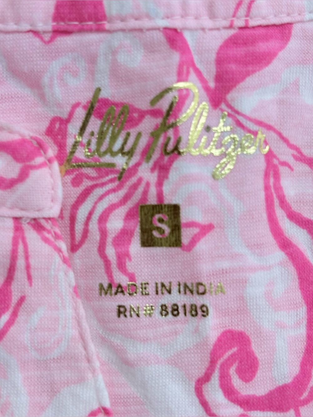 NWOT Lilly Pulitzer Women’s Sleeveless Pink Floral Tank Top Sz Small 100% Cotton - Picture 2 of 6